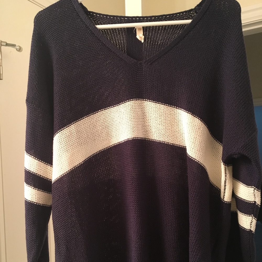 Varsity knit sweater